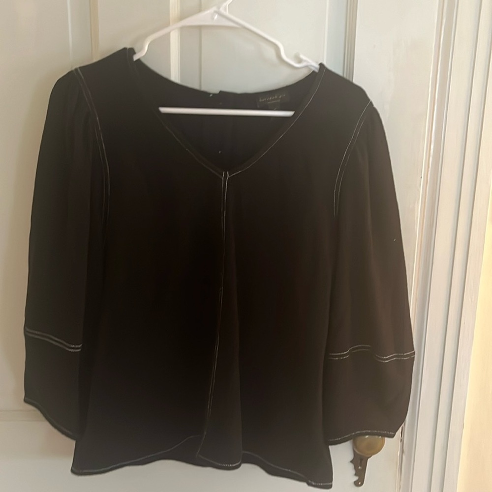 Black size M Current Air top from Anthropologie, long sleeve.